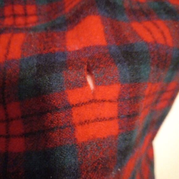 Vtg Pendleton MacDuff Tartan Field Shirt-Size 15.5/M-Wool-Flap Pockets-USA Made - Picture 7 of 10